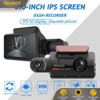 Camera hành trình ô tô Phía Sau Trong 1 HD 3 "Cảm Biến G-sensor Dashcam