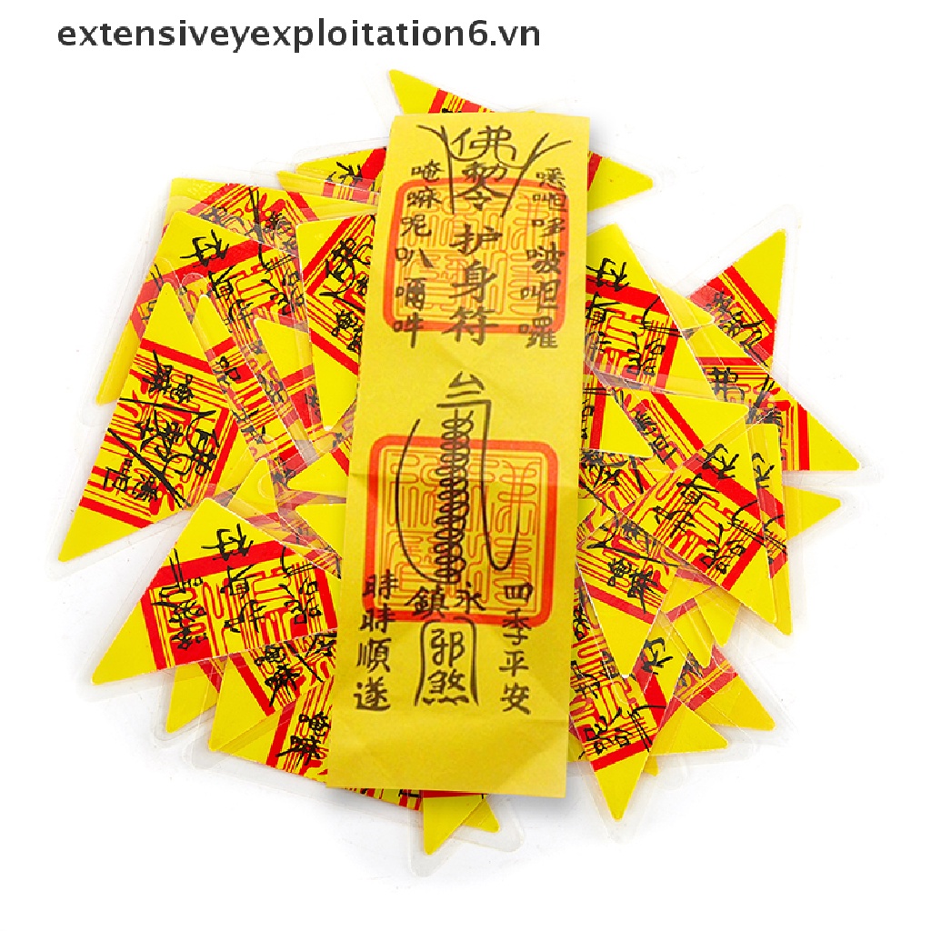 Set 50 Miếng Dán Cầu Nguyện Bằng Nhựa Phong Thủy