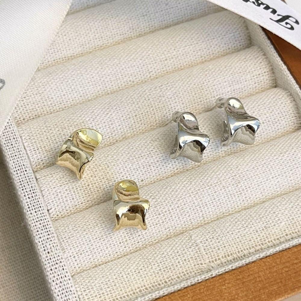 Khuyên Tai Kim Loại Đơn Giản Cá Tính Cho Nữ