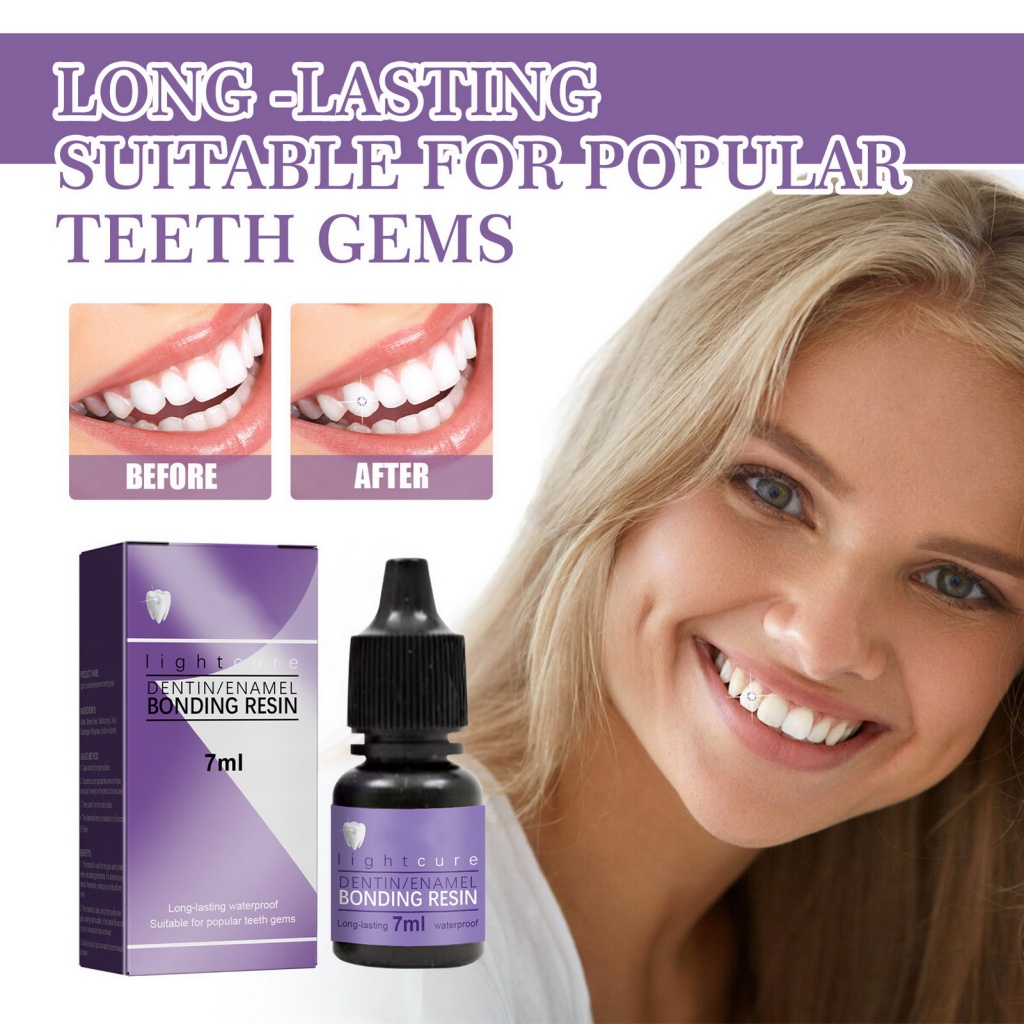 Set 2 Tuýp Keo Dán Răng Đính Đá Quý Đa Năng DIY