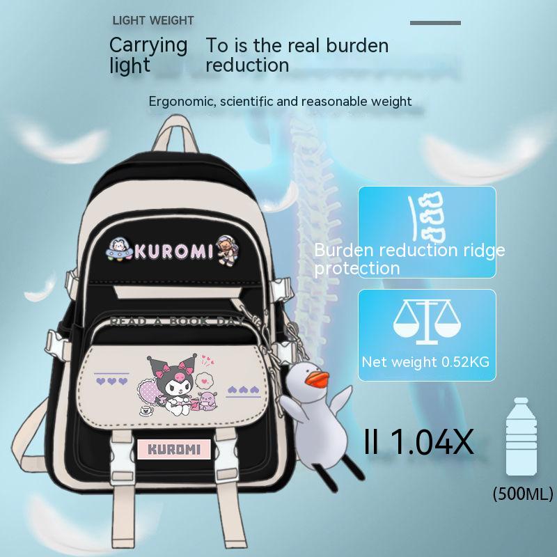 Ba Lô Học Sinh Siêu Nhẹ Sức Chứa Lớn Kuromi Mới