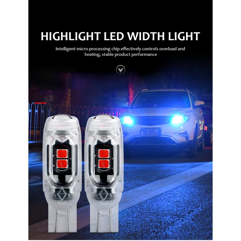 Bóng Đèn led T10 W5W 3030 5SMD Siêu Sáng 12v Chuyên Dụng Cho Xe Hơi