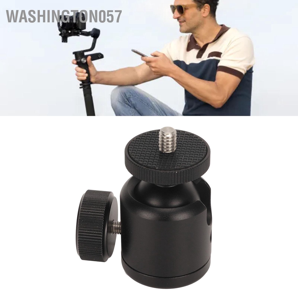 Có thể bán buôn Đầu Bi Mini 1 / 4in Vít 3 / 8in Xoay 360 Độ Bằng Hợp Kim Nhôm Cho Chân Máy Ảnh Tripod Monopod Hàng giao ngay