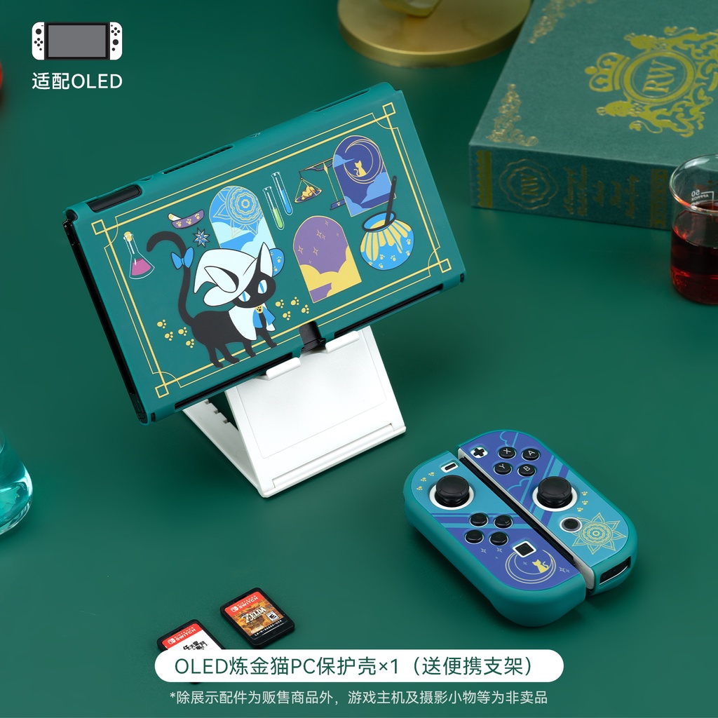 Ốp Cứng Bảo Vệ Máy Chơi Game Nintendo Switch Và Switch OLED In Hình Chú Mèo Dễ Thương