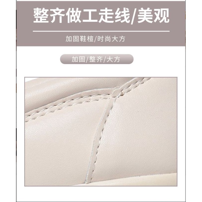 Giày Da cotton Đế Dày Thời Trang Mùa Thu Cho Nữ
