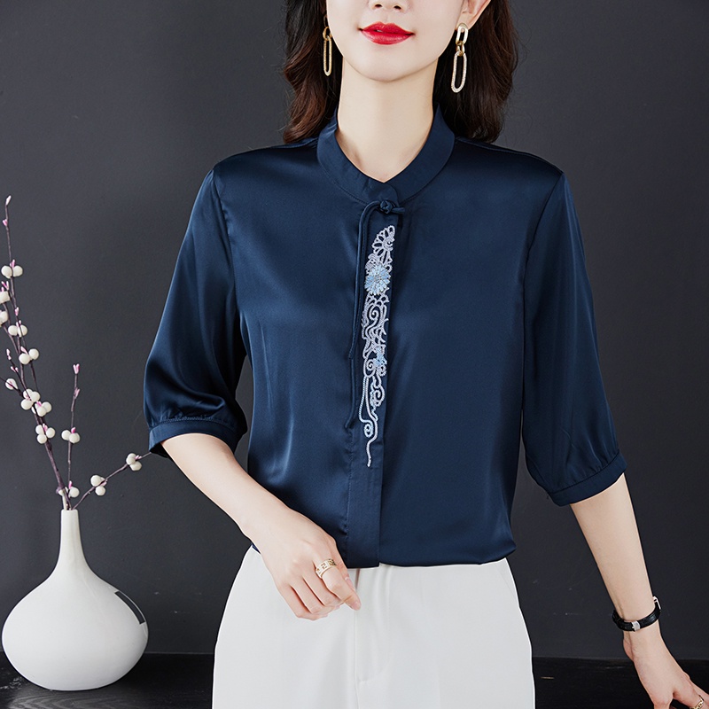 Áo Sơ Mi Lụa Kuantai Mulberry Cao Cấp Phong Cách Mới 2023 Cho Nữ