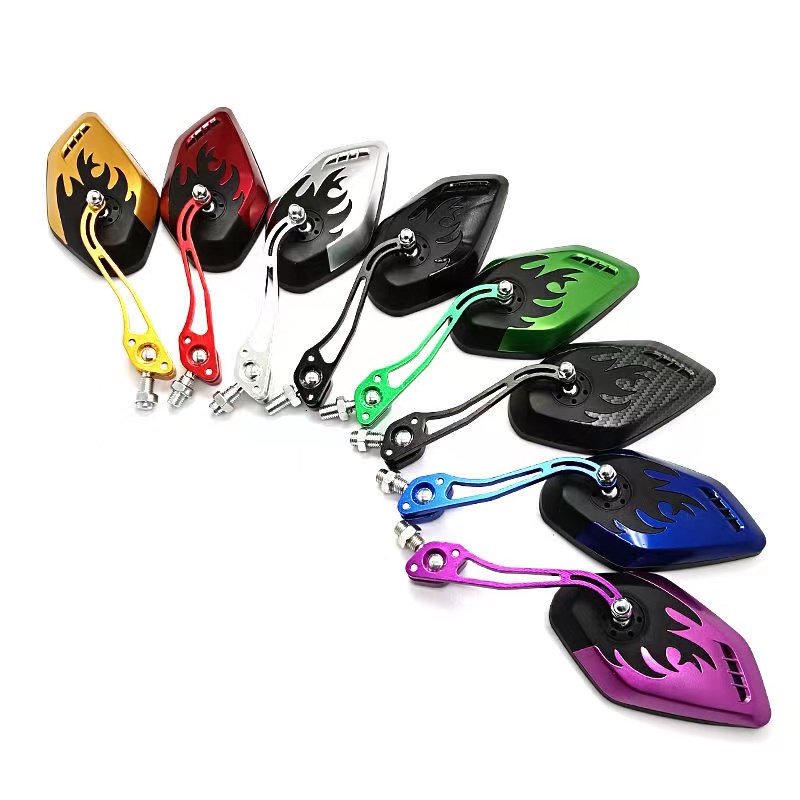 1 Cặp Gương Chiếu Hậu 10mm Cho Xe Máy / Xe Đạp Điện，Thích hợp cho gương xe máy Yamaha, Honda