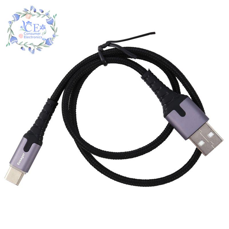 Essager Dây Cáp Sạc Nhanh Usb Type C Có Đèn Led Báo Hiệu Cho Xiaomi K20 Samsung Oneplus 7 Pro