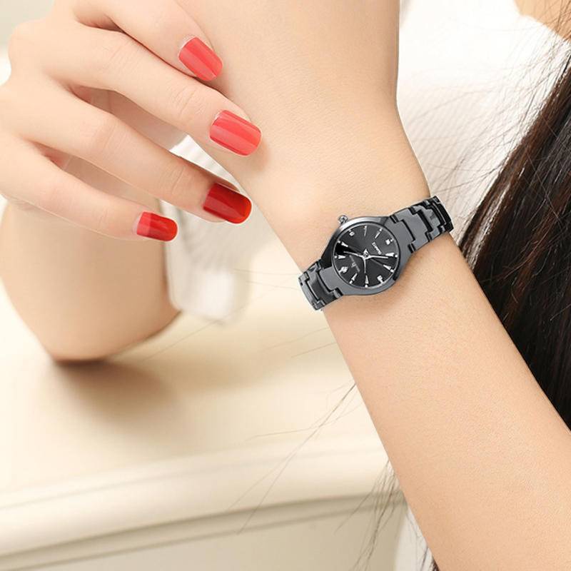 Mới Đồng Hồ Thể Thao Chống Thấm Nước Dây Thép Vonfram Thời Trang Cho Cặp Đôi
