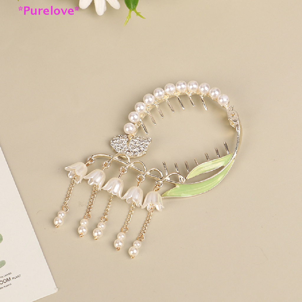 Kẹp Tóc Đính Đá Phối Tua Rua Thời Trang Cho Nữ Mới