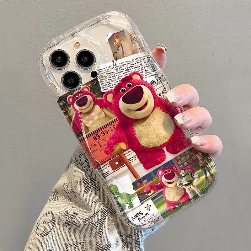 ✅Ốp Điện Thoại Mềm Trong Suốt Chống Sốc In Hình Gấu Cho iPhone14 / 13promax 12 / 11 7 / 8p xs / r