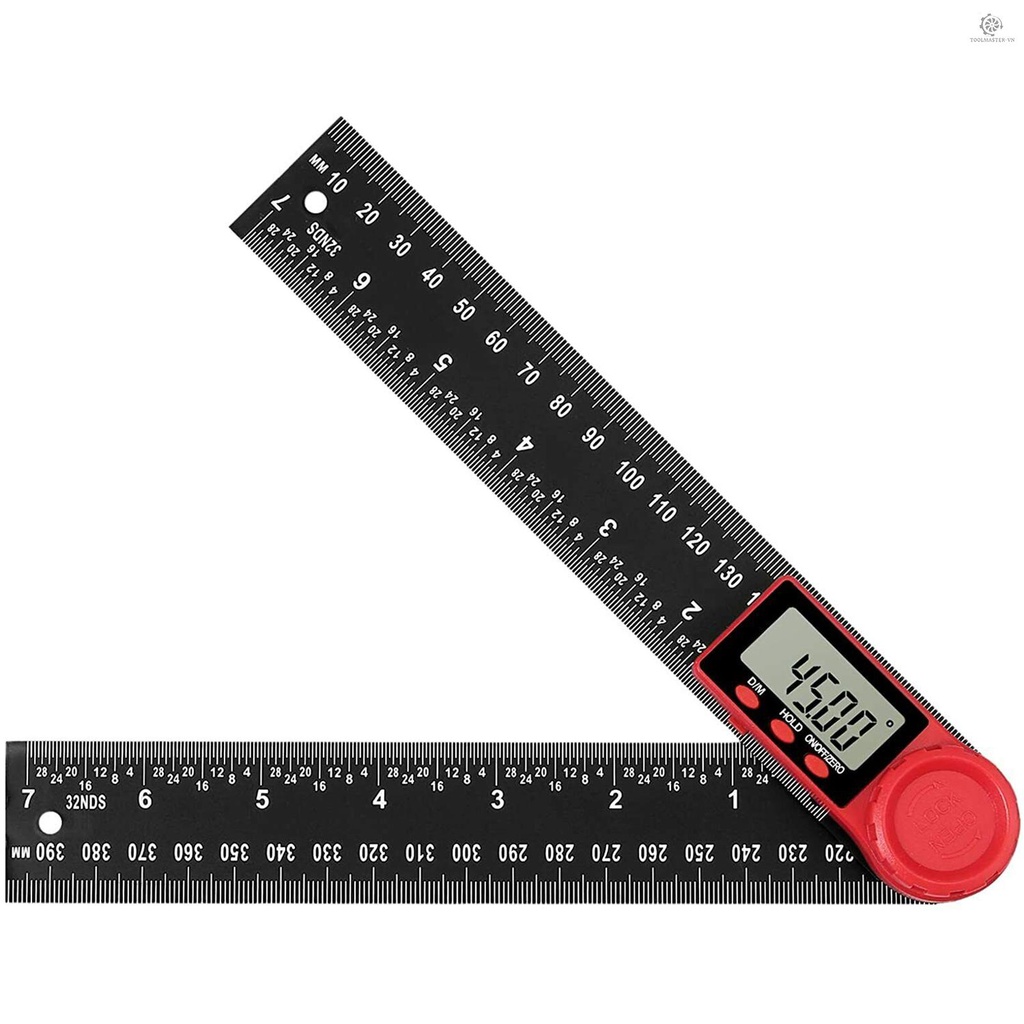 Thước Đo Góc Kỹ Thuật Số 8 Inch Xoay 360 Độ Với Màn Hình LCD