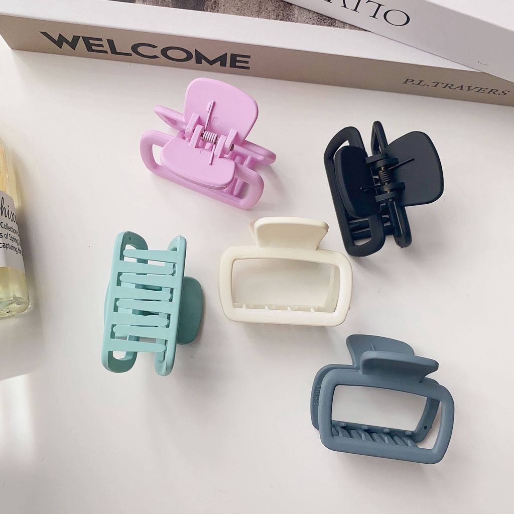 Kẹp Tóc Hình Vuông Thiết Kế Đơn Giản Thời Trang Cho Nữ