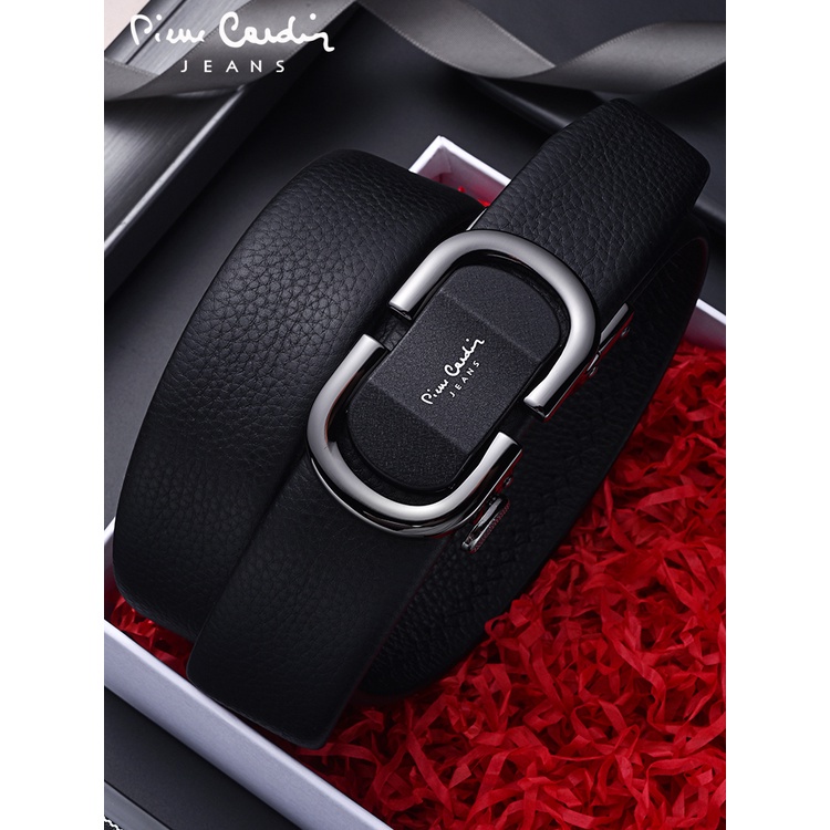 Thắt Lưng Nam Pierre Cardin J9A826Z-881105A Da bò Thật  Chính Hãng Dây nịt Nam Khóa Tự Động hộp quà tặng