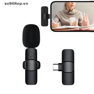 XOITOP Wireless Lavalier Microphone Portable Audio Video Recording Mini Mic for Android Live Broadcast Gaming Phone Mic VN