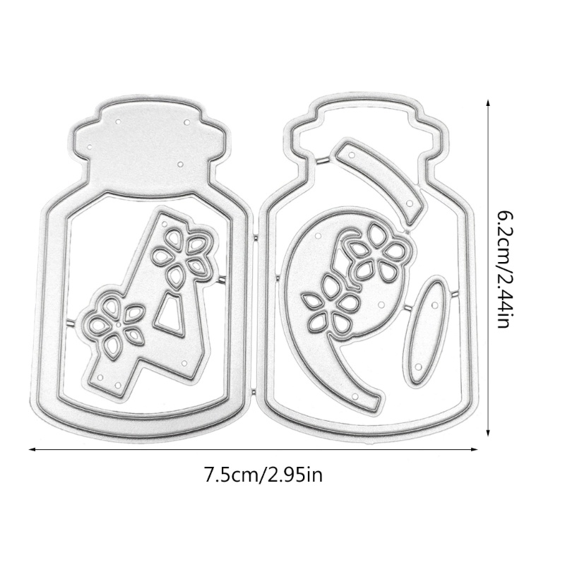 Khuôn Cắt Giấy Kim Loại Hình Chai Nước Nhỏ