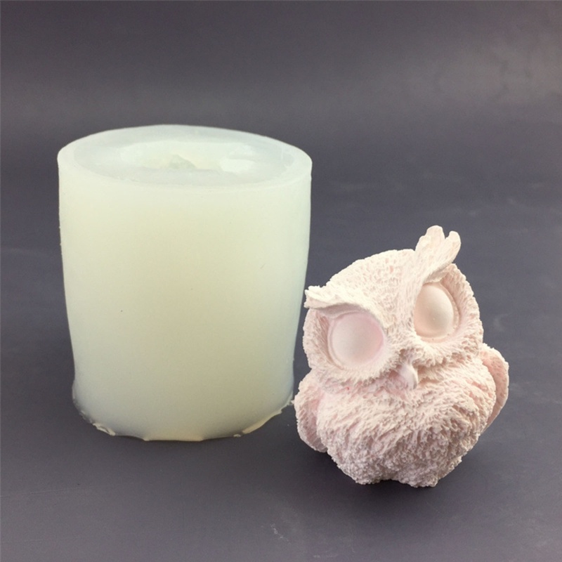 Khuôn Silicone Làm Đồ Trang Trí Thủ Công Hình Chim Cú Siêu Đáng Yêu