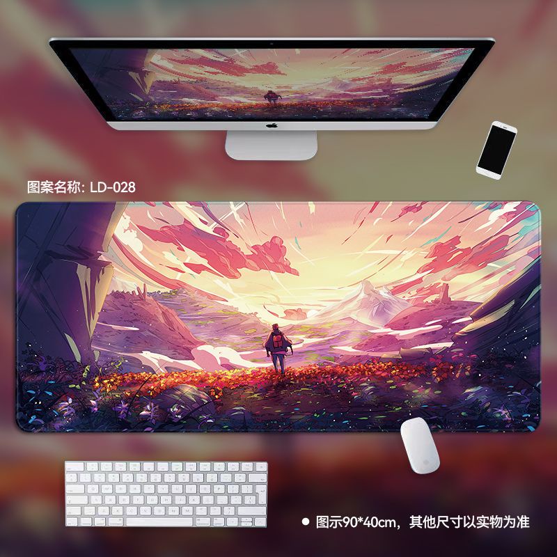 Tấm Lót Chuột Bàn Phím Máy Tính Chống Trượt In Hình Anime Độc Đáo