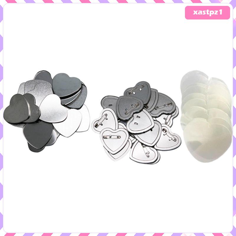 Set of 100 Blank Button Badges Metal Button Button Maker for Badge Making