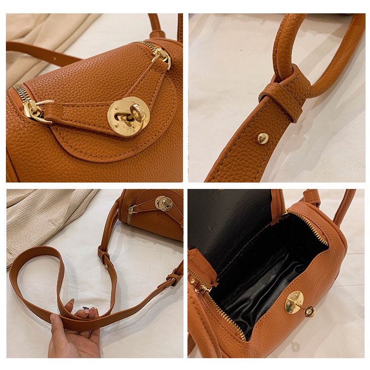 Túi Xách Đeo Vai Màu Trơn Cỡ Nhỏ Phong Cách Hàn Quốc Thời Trang Xuân Hè Cho Nữ