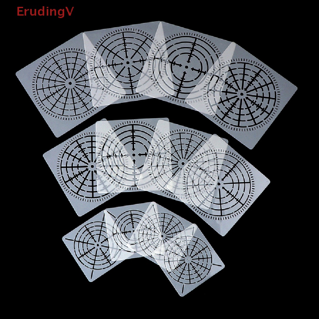 [ErudingV] DIY 12PCS Reusable Mylar Mandala Dotg Paing Stencils Templates Craft Tools [NEW]