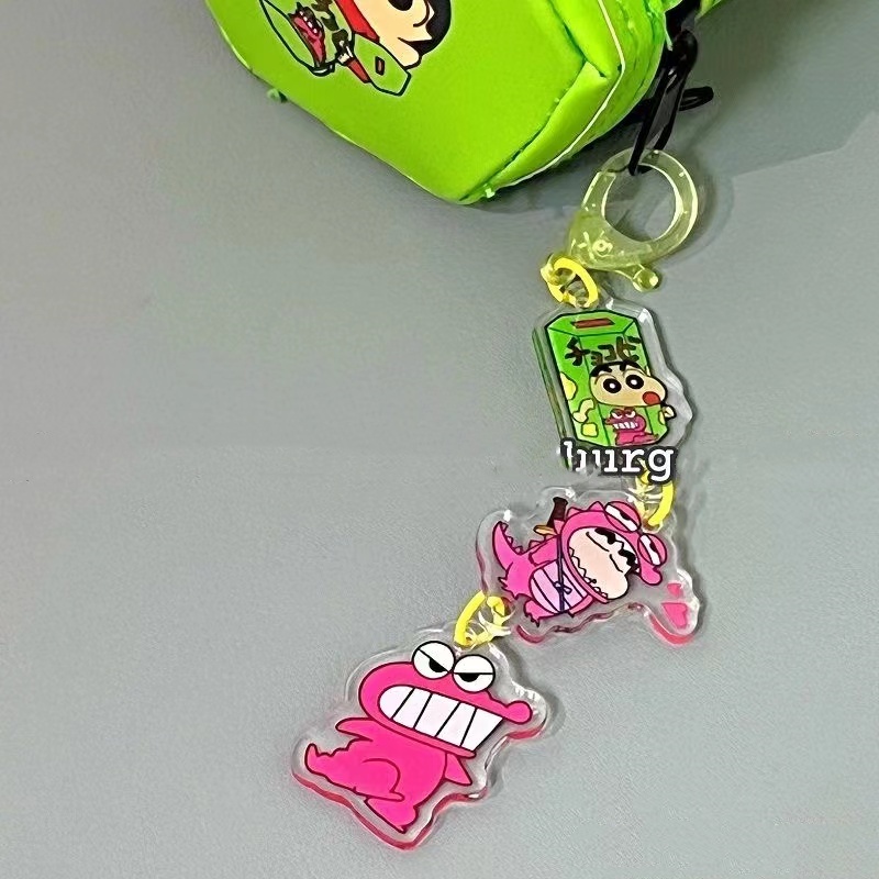 Steve Móc Khóa Dây Treo Bằng Acrylic In Hoạt Hình Cậu Bé Bút Chì / Siêu Nhân Dùng Làm Quà