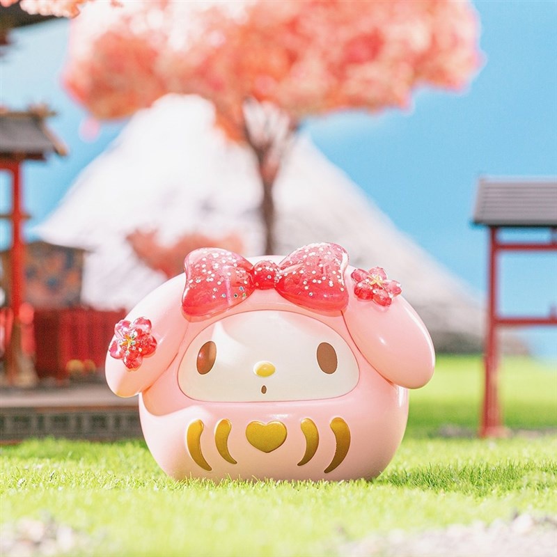 Mô Hình Búp Bê Chú Chó Cinnamon Pudding Kuromi Merchandise Sanrio Dharma Blessing Tumbler Series