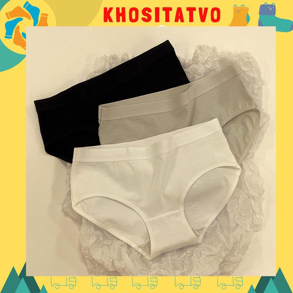 Quần Lót Nữ Cotton MÀU TRƠN cao cấp chất vải dày dặn ôm dáng, kháng khuẩn Thoáng Khí, thấm hút mồ hôi cực tốt