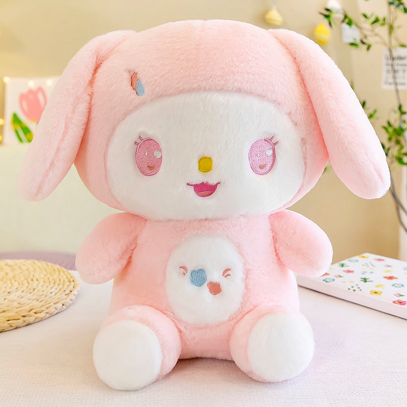 Thú Nhồi Bông Hình Cinnamoroll / Gấu Cinnamon / Thỏ Màu Trắng Dễ Thương Dùng Làm Quà Tặng Cho Bạn Gái Meilodi