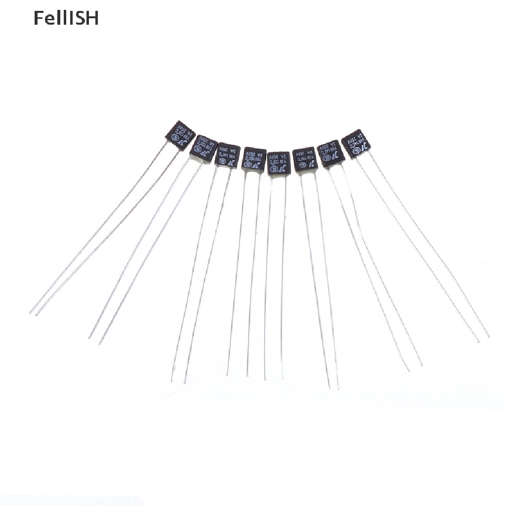 Set 10 Cầu Chì Động Cơ Quạt Vuông Màu Đen 2A 250V 115 120 125 130 135 140 145 150 Độ 439br