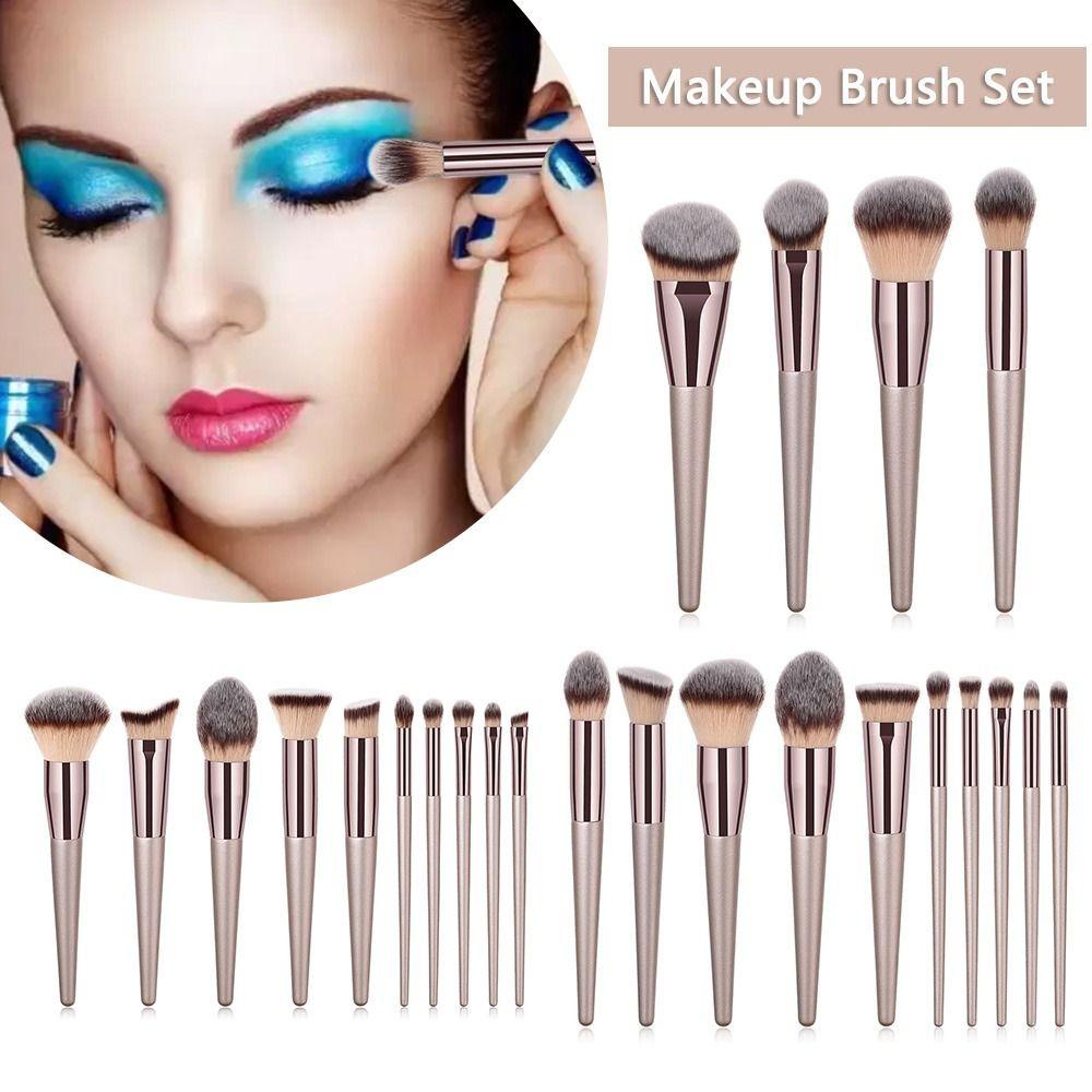 KAREN Set 4 / 10 Cọ Trang Điểm Sợi Tổng Hợp Cao Cấp