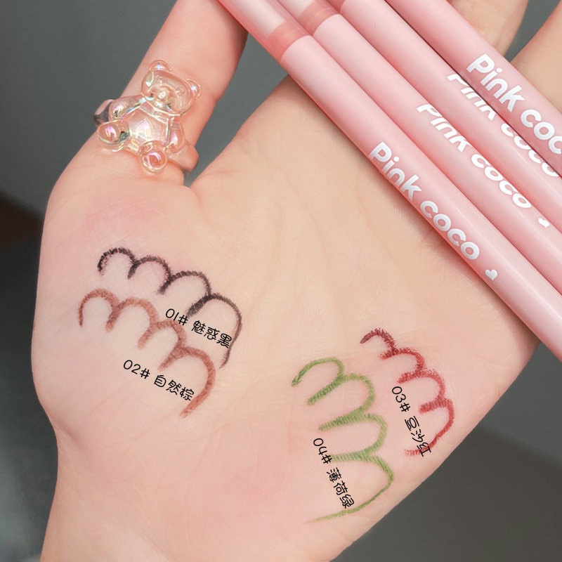 Bút Kẻ Mắt Dạng Keo Siêu Mịn Lâu Trôi Chống Thấm Nước Không Nhuộm Màu Sắc Dễ Lên Màu Pink Coco