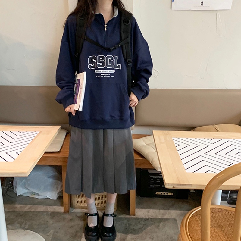 Hàng Có Sẵn Áo Hoodie Unisex Oversize Phong Cách Hàn Quốc