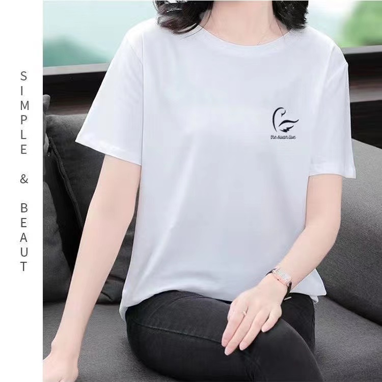 Áo Phông Trung Niên Nữ Quần áo Mùa Hè Áo Trung Niên Áo Big Size Trung Niên Nữ Áo Sơ Mi Cho Mẹ Áo Nữ