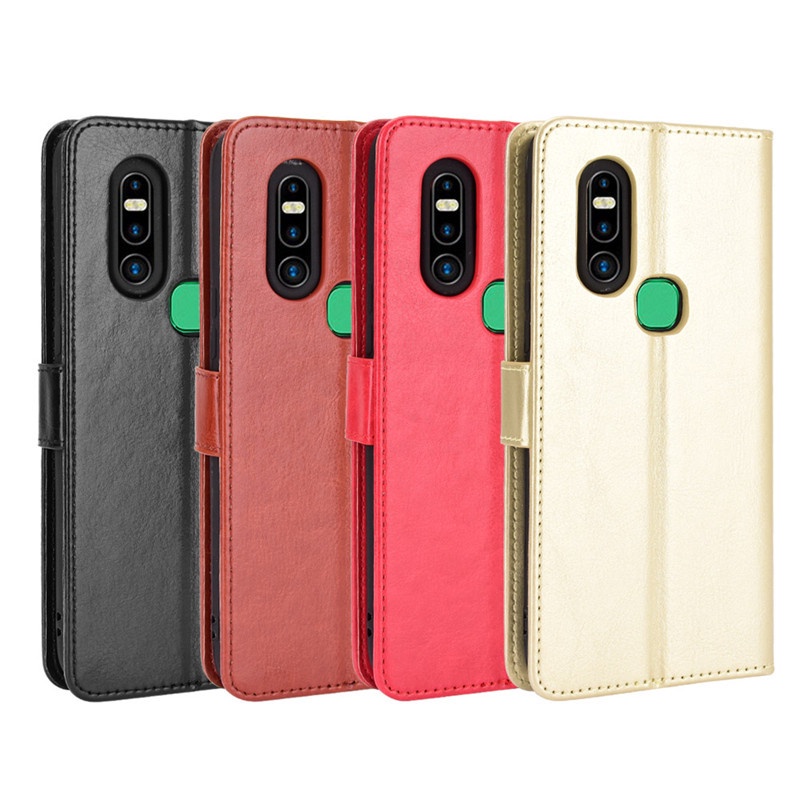 Bao Da Điện Thoại Dạng Ví Nắp Lật Chống Sốc Chống Thất Lạc Cho Infinix S5 Pro / X660 Infinix S5 Pro / X660