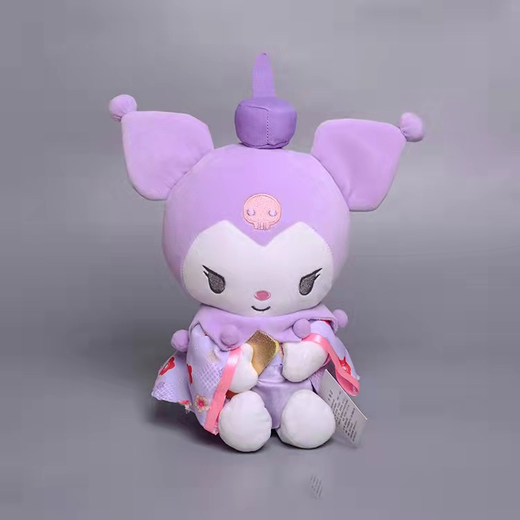 Sanrio kuromi melody hello kitty cinnamoroll Nhồi Bông Mặc kimono Hoa Đồ Chơi Quà Tặng Cho Bé Gái 1 Tuổi