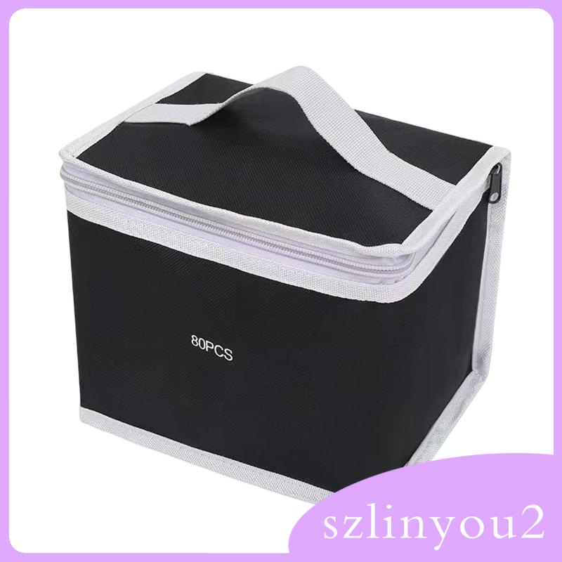 Túi Đựng Bút Đánh Dấu Bằng Vải Bạt Có Dây Kéo Cho Người Lớn