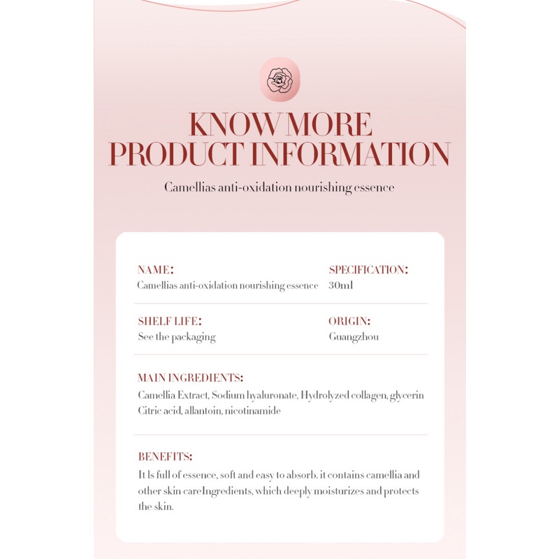 Tinh Chất Hoa Trà Bioaqua 30ml Dưỡng Ẩm Chống Oxy Hóa Cho Làn Da Mượt Mà