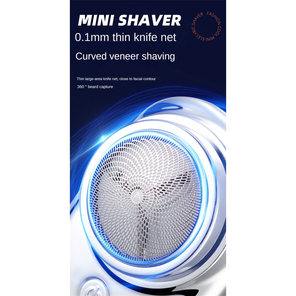 Máy cạo râu JULYSTAR điện ướt và khô sạc USB mini cầm tay cho nam nữ