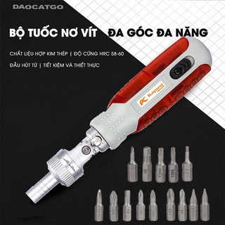 Bộ tô vít đa năng tự động, mũi vít nhật bản kapusi kèm 10 đầu vít cao cấp - đnsr