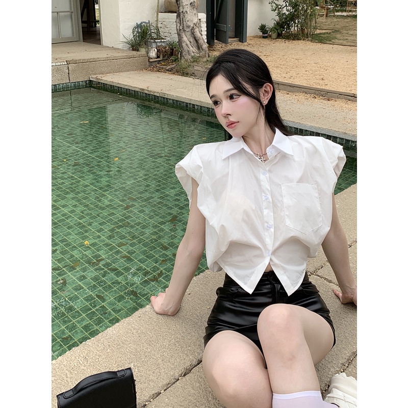 Áo sơ mi SUXI không tay thời trang mùa hè cho nữ