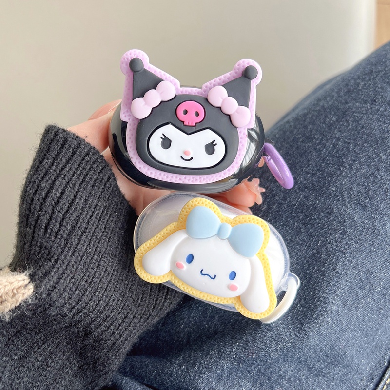 Vỏ tai nghe máy ảnh sáng tạo cho oppo enco buds gấu dễ thương phim hoạt hình tình yêu thỏ mềm tpu chống xước vỏ bảo vệ