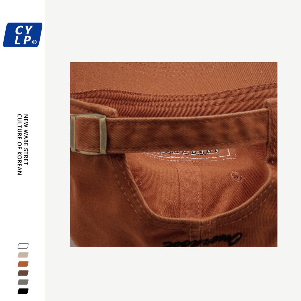 Mũ Lưỡi Trai Mềm Thêu Chữ Phong Cách Hàn Quốc Thời Trang Xuân Hè Cho Cặp Đôi