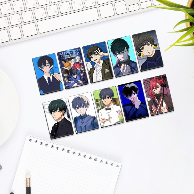 Bộ 10 Thẻ Dán Hình Hoạt Họa Anime Xinh Xắn