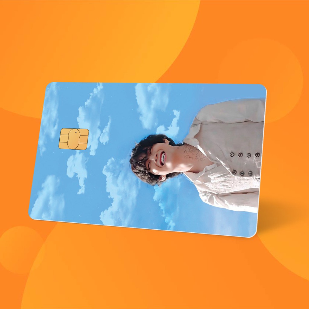 Miếng Dán Thẻ Card Taehyung BTS | SKIN ATM, Thẻ Chung Cư Trang Trí - Chất Liệu Decal Vinyl Chống Nước