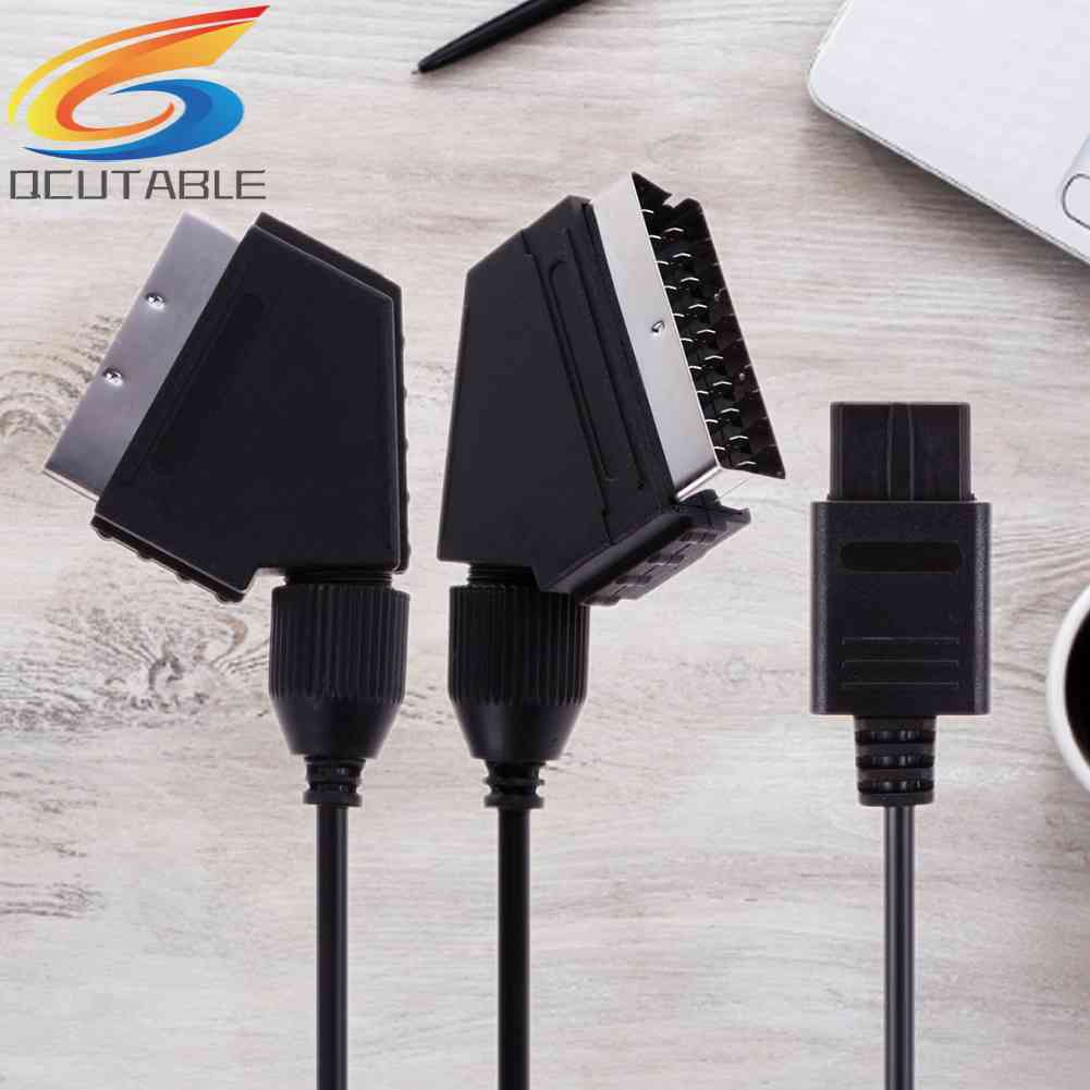 Dây Cáp A / V TV Video Scart RGB Thay Thế Cho Máy Chơi Game Nintendo SNES Gamecube Và N64