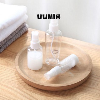 UUMIR Bình Nhựa Trong Suốt 50ml/75ml/100ml Có Vòi Xịt Tiện Dụng Khi Đi Du Lịch