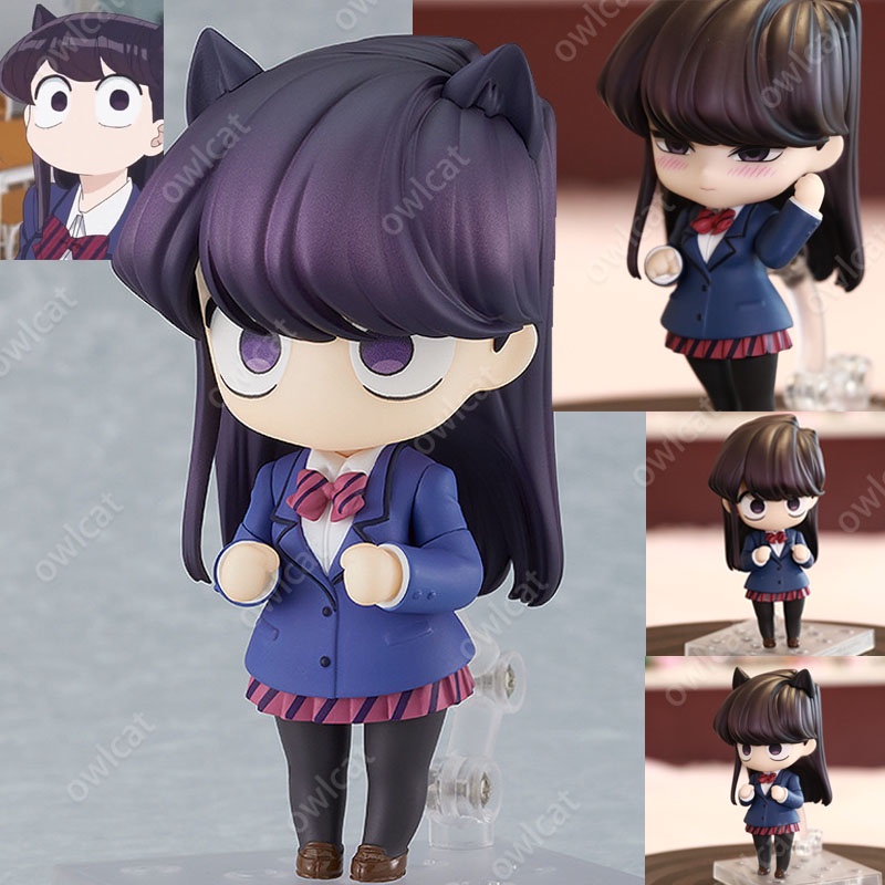 Mô Hình Nhân Vật Shouko Komi  1853# 10cm Action Figure JK Uniform Cat Girl Komi-san Is Bad at Communication Komi Can't Communicate PVC Packed in Box Model Nendoroid