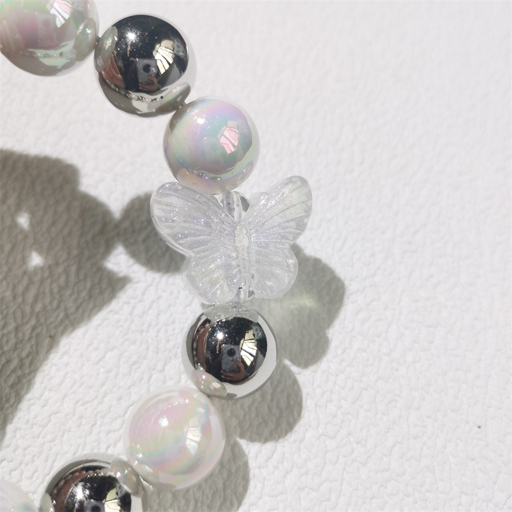 Dây Đeo Điện Thoại Di Động Dạng Chuỗi Hạt Acrylic Nhiều Màu Chống Thất Lạc Hình Chú Voi Dễ Thương