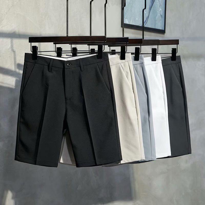 Quần short vải nam trơn dáng công sở, quần ngố tây âu nam vải chống nhăn xù (bigsize)